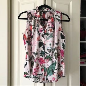 Banana Republic Floral Sleeveless Top S